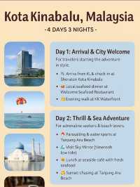 ✨4D3N Kota Kinabalu Adventure from KL – Beaches, Sunsets & Thrills!✨