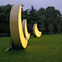 The Moon Phase-scape in Fuxing Park 🌙✨