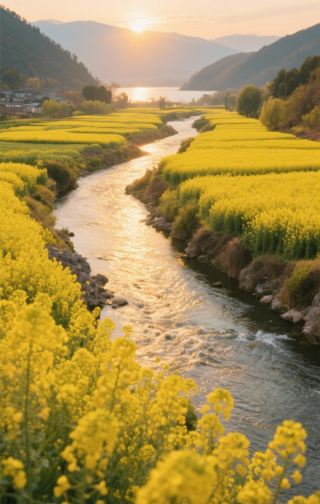 Mantis River Autumn Slow Life