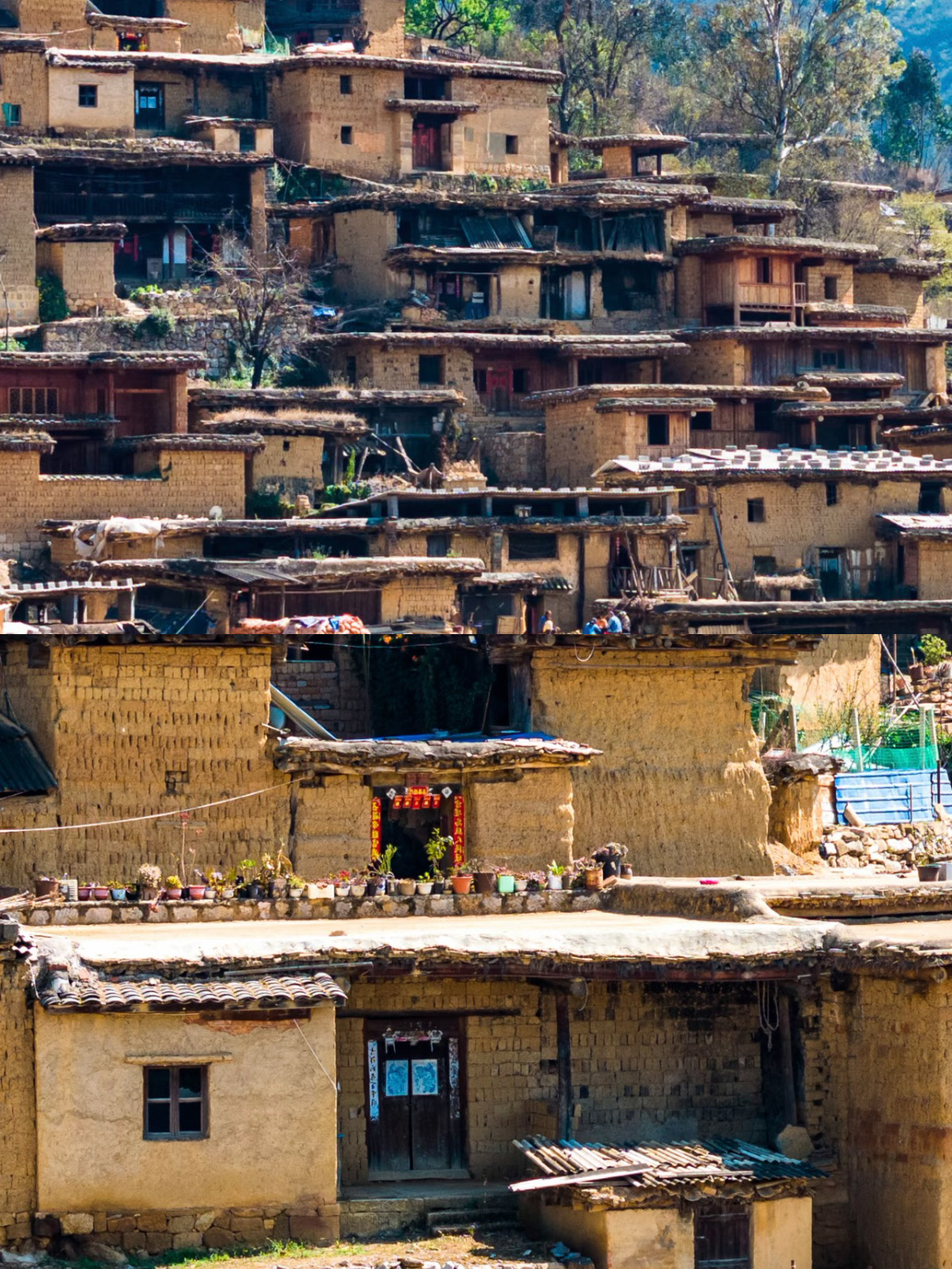 Guide to walking on ancient village rooftops Houses on the roof