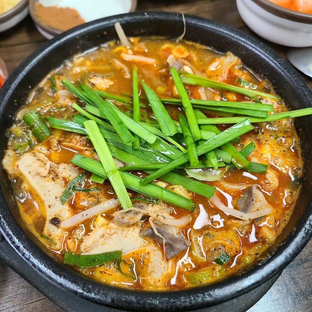서귀포 안덕면 맛집)강풍해장국 - 산방산 현지인 내장탕 맛집