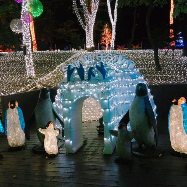 韓國冬天最有名 看夜燈🌟 安山星光村