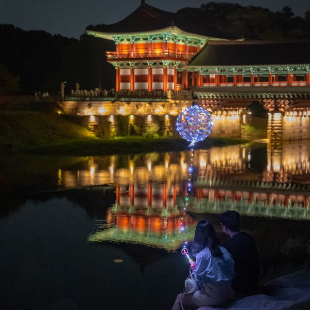 경주 야경 원탑 월정교!