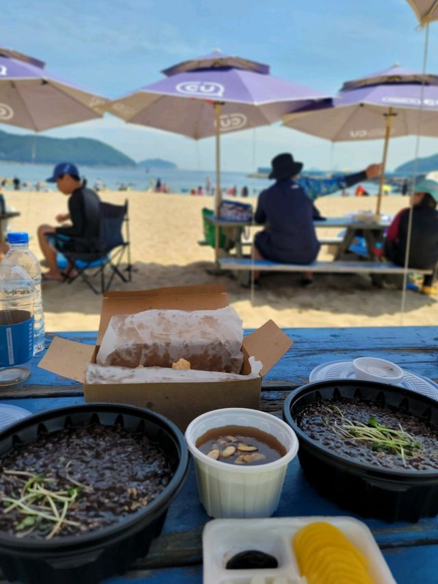 물놀이하다 짜장면도 먹는 거제도 와현해수욕장🏖