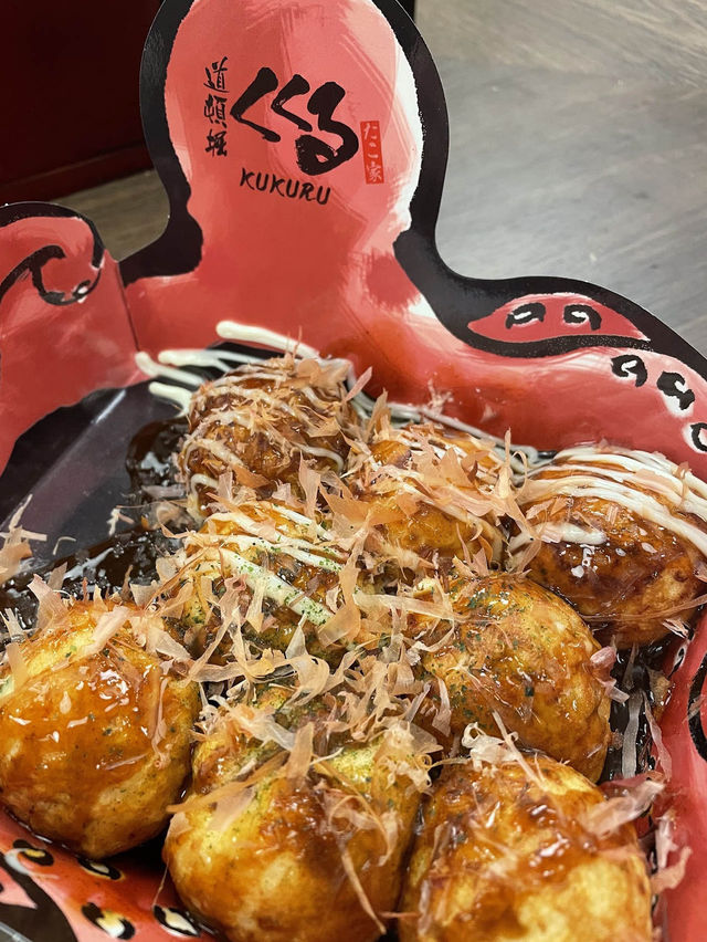 ร้านทาโกะยากิอร่อย ย่านโดทงโบริ Osaka