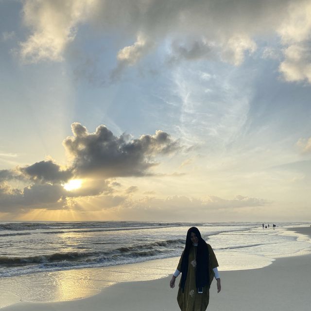 Melawi beach at kelantan malaysia