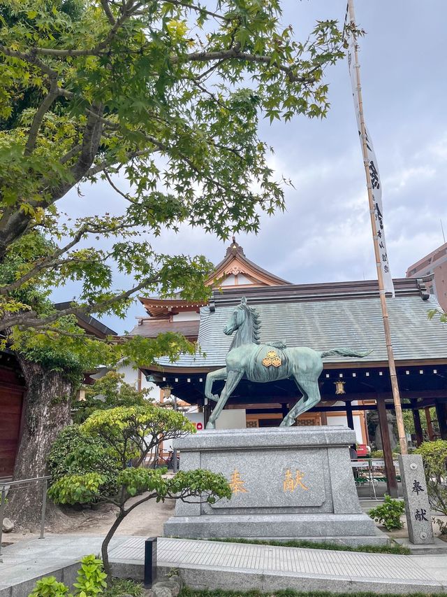 【有很古老歷史的櫛田神社】