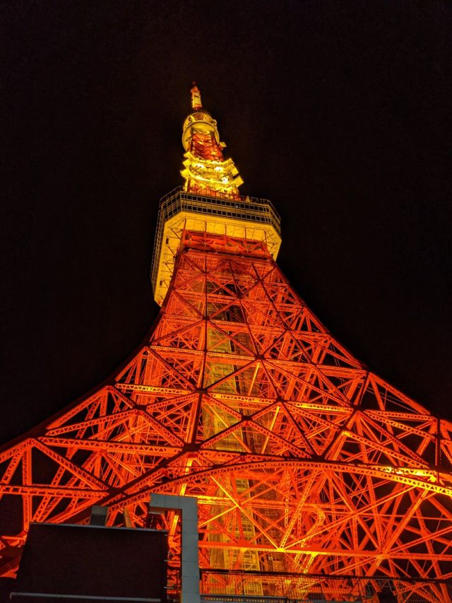 【東京観光】綺麗に輝く東京タワー