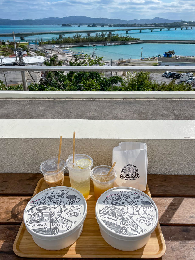 【沖縄】古宇利島 ハワイ風海辺のガーリックシュリンプ専門店