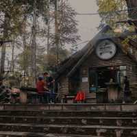 DOCKING AT A COFFEE PLACE QUITE FAR FROM THE CITY CENTER OF BANDUNG,
