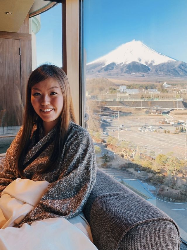 Fuji view at Hotel Kaneyamaen 