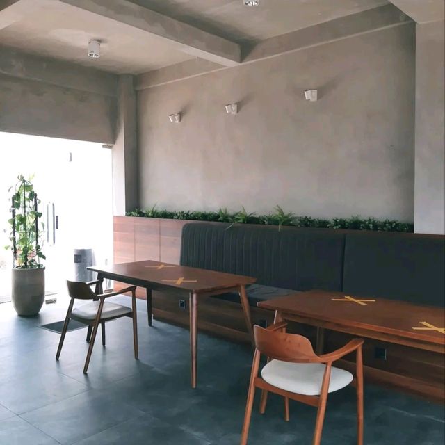 AS IT HAS BOTH INDOOR AND OUTDOOR SEATING