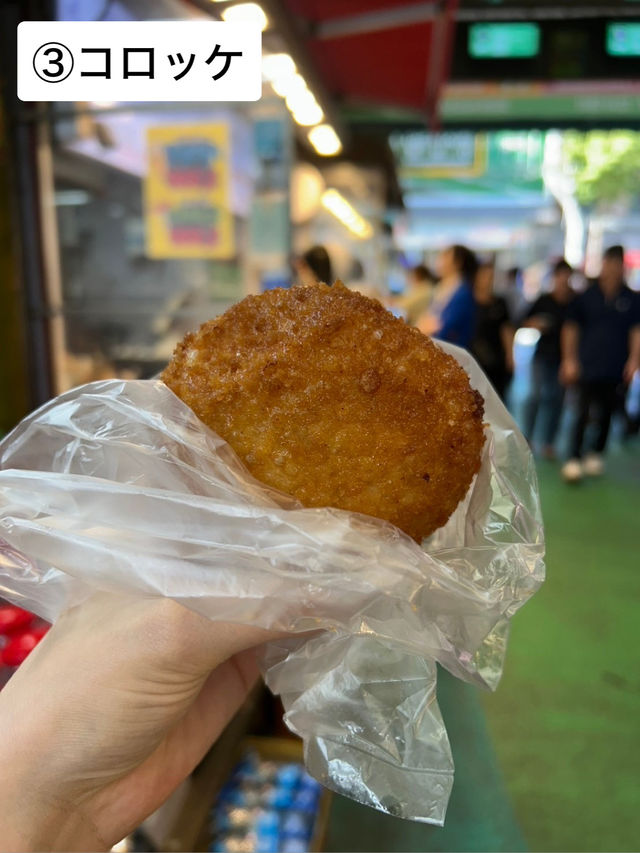 【🇰🇷韓国/ソウル/望遠市場】安くて満足🙆‍♀️食べ歩きにおすすめ❤️
