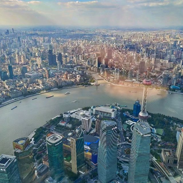 Shanghai from the clouds