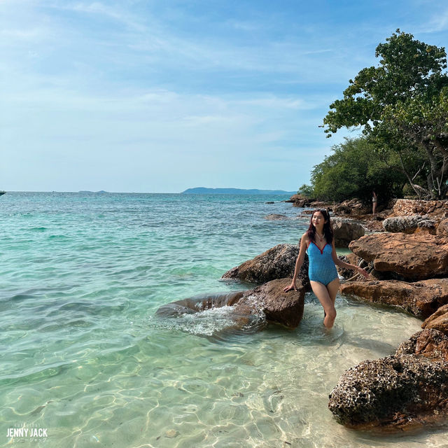 #หาดเทียน #เกาะล้าน #ช่วงนี้น้ำใสมาก