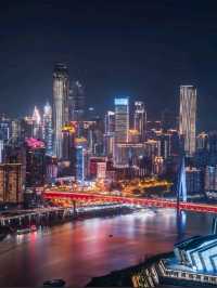 重慶來福士絕美夜景🤩，不來這裏打卡就白活了📸 真的超級出片🤍