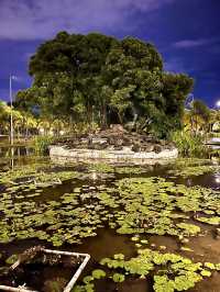 “Taman Tasik Titiwangsa at Night: A Tranquil Oasis Beneath the City Lights”