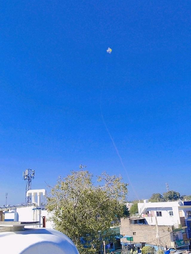 flying kite