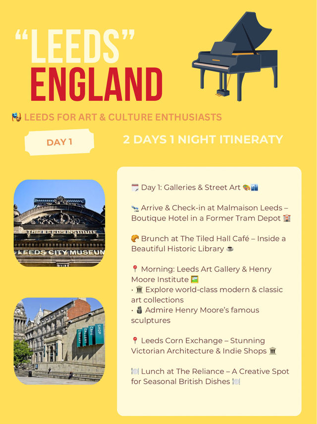 Leeds itinerary ✈️🏛️