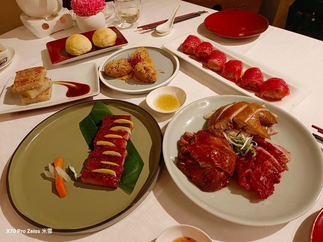 台北君悅飯店，漂亮廣式海鮮餐廳