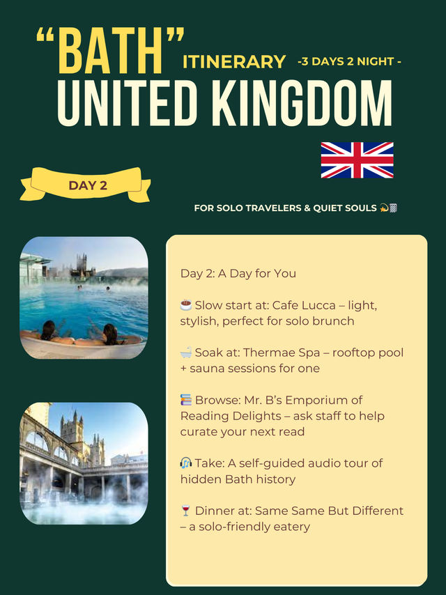 Bath 3-days itinerary 🌺
