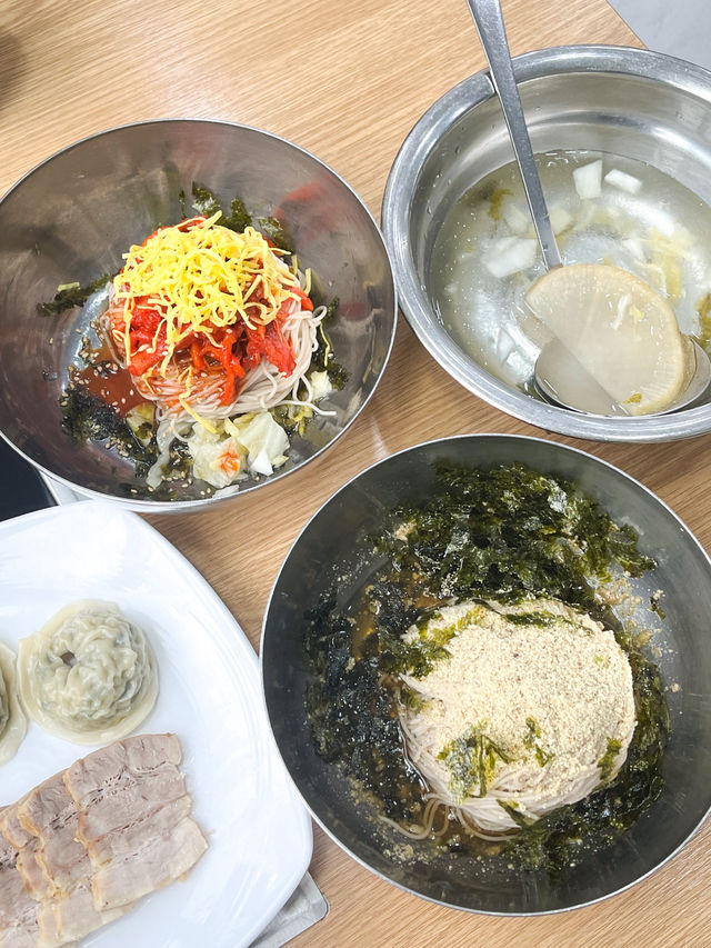 자가제면으로 뽑는 100% 메밀막국수🍜