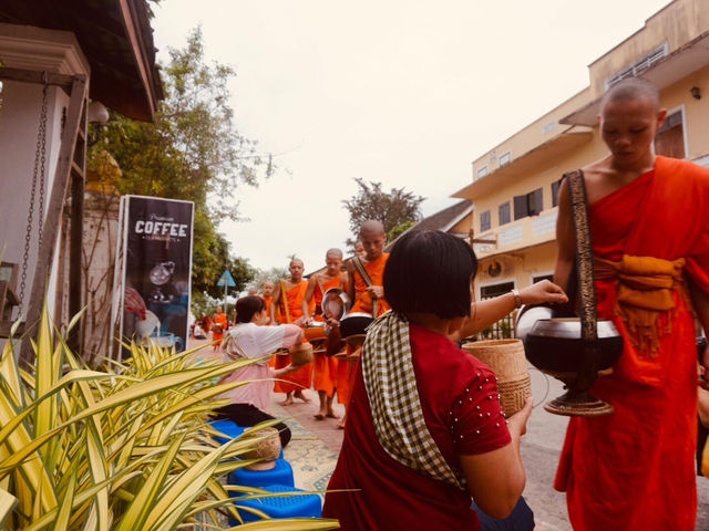 ตักบาตรข้าวเหนียวที่หลวงพระบาง🇱🇦