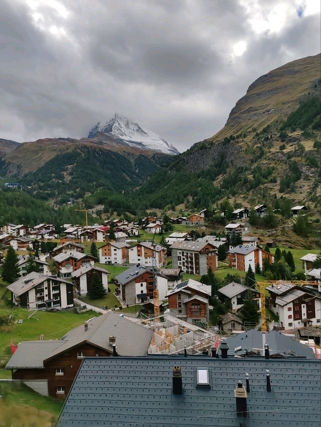 A Serene Town at the Foot of the Matterhorn A Serene Town at the Foot of the Matterhorn