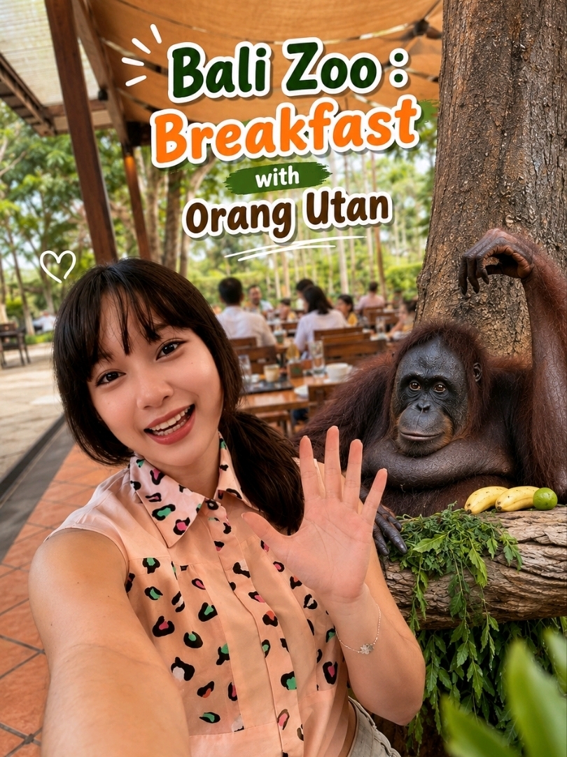 Breakfast with Orangutan at Bali