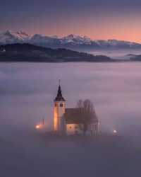 🇸🇮 Jamnik, Slovenia — A Fairytale Church Beneath the Alps