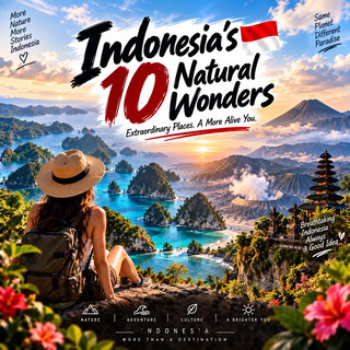 🌋 Indonesia’s 10 Natural Wonders 🇮🇩