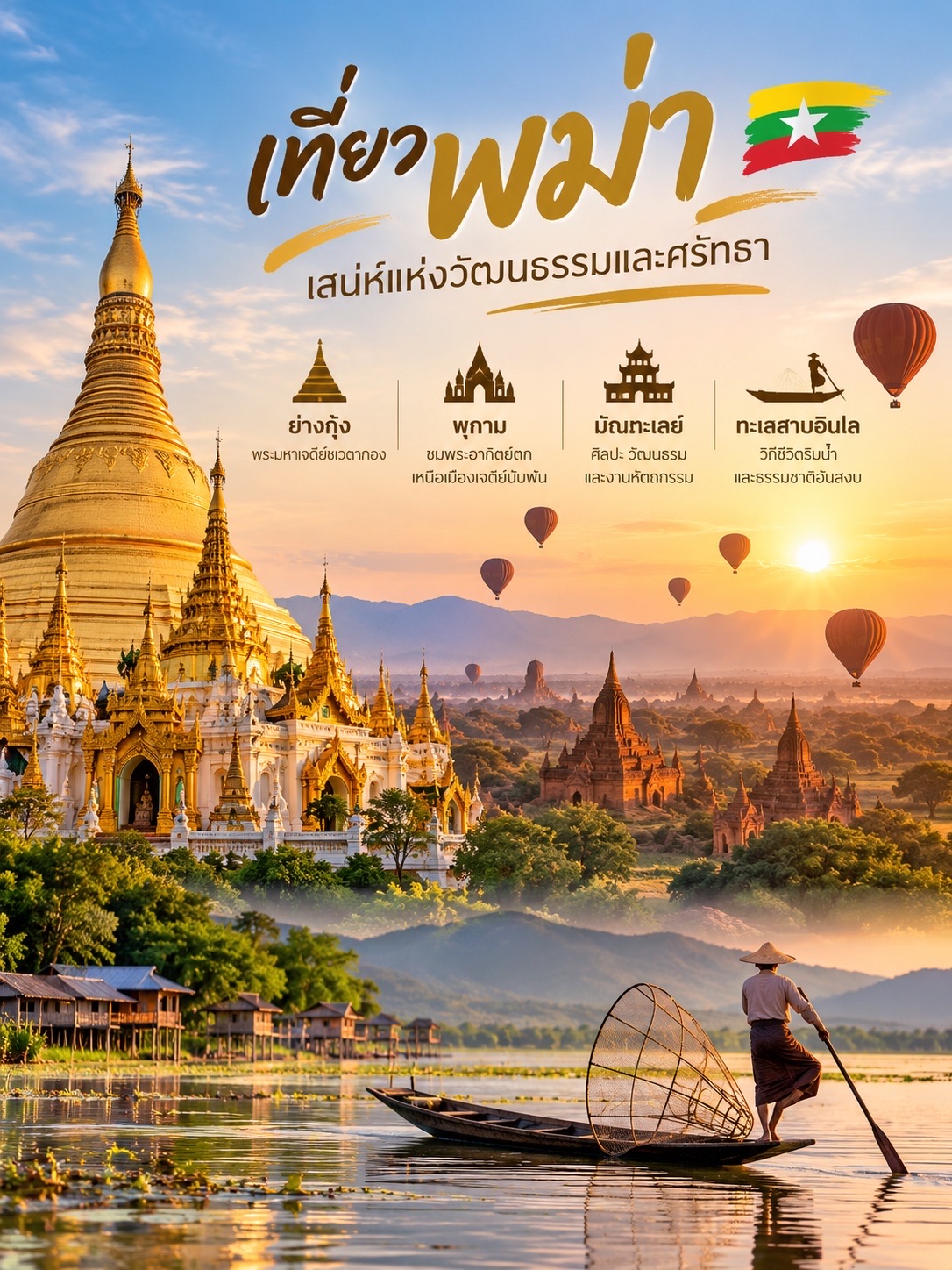🇲🇲 เที่ยวพม่า เสน่ห์แห่งวัฒนธรรมและศรัทธา