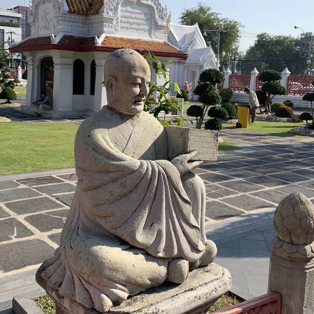 visiting The Marble Temple in Bangkok