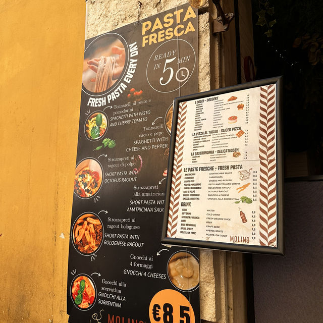 Pocket friendly fresh pasta in Rome!🇮🇹