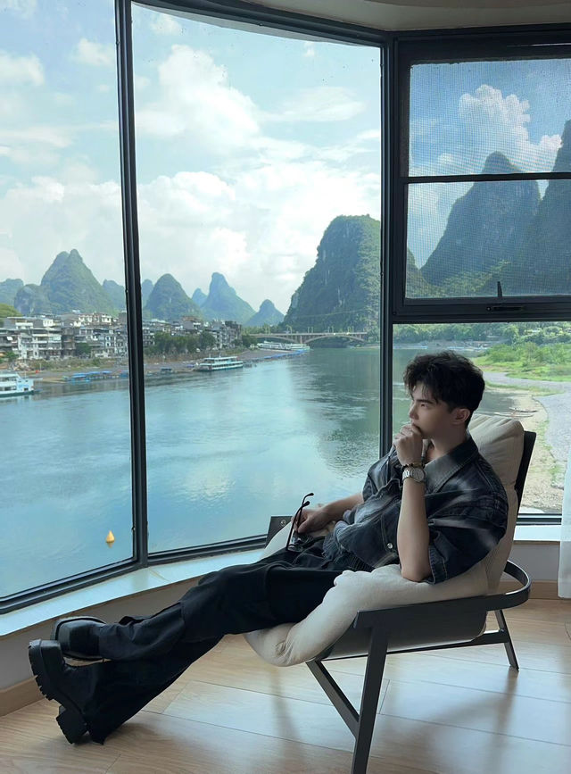 來陽朔旅遊I發圈被問爆的江景民宿!