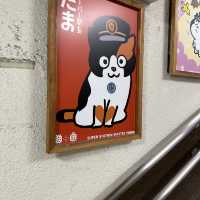 Visit a stationmaster cat!