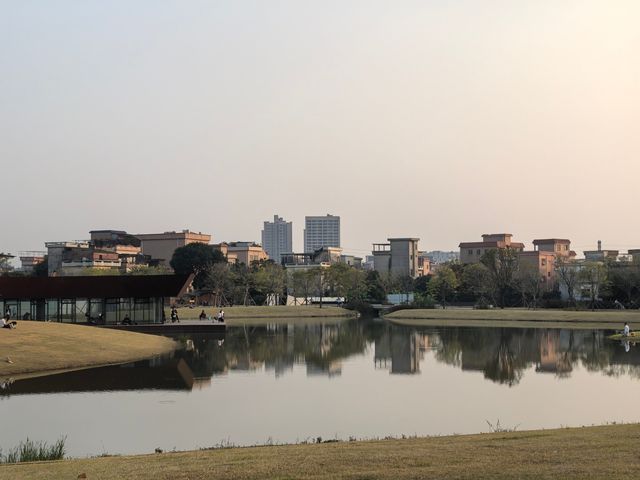陳村新開發的公園！露營釣魚放風箏踩單車一園俱全