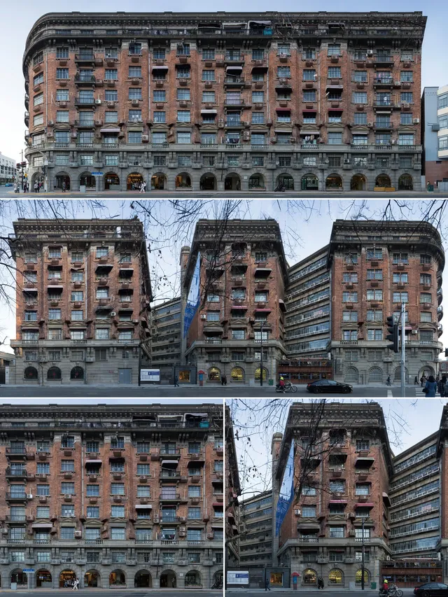 武康大樓-正面和背面 武康大樓-正面和背面