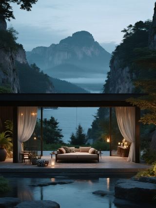 “중국 단풍의 도시” 겨울의 여운 벤시 관문산 가벼운 트레킹+온천 여행