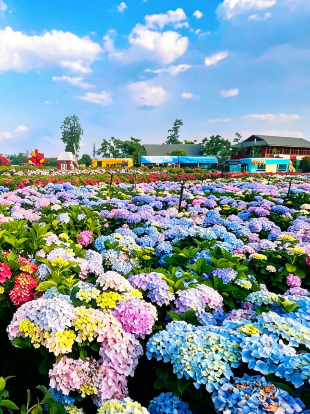 🌸 Kunming Hydrangea Complete Guide|7 Top Flower Viewing Spots to Cover Your Entire Summer with an "Endless Summer"

Hydrangeas have dyed Kunming’s summer into a palette—pink, blue, purple, and white flower clusters crowding the branches like dollops of spilled cream. The long-lasting "Endless Summer" bloom period of up to three months is the most romantic promise to summer: from May to August, there is always a sea of flowers waiting for you. We’ve compiled 7 best flower viewing spots, including fees, transportation, and photo tips. Don’t miss out this summer~

🌿 7 Top Flower Viewing Spots: From free to niche, each with its own charm

1. Laoyuhe Wetland Park  
· Bloom period: Late May to June (peak at early bloom)  
· Highlights: The scenery along Huanhu East Road is a bonus itself; hydrangeas bloom along the water’s edge, their reflections in the water make you feel like you’ve stepped into Monet’s garden.  
· Transportation: Drive and navigate to “Laoyuhe Wetland Park,” about 40 minutes from downtown, with ample parking.

2. Between Dounan Wetland and Wangguan Wetland  
· Ticket: Flower sea charges 20 RMB separately (park is free)  
· Highlights: Dense hydrangeas with rich color layers, perfect for immersive flower sea photos.  
· Photo tips: Avoid harsh midday light! Visit before 11 AM or after 4 PM for soft, gentle lighting; wear light-colored dresses (white, pink, blue) to create a gentle contrast with the flower clusters.  
· Transportation: Convenient by car; from Meizicun Station Exit B on Metro Line 4, ride a shared bike 2 km to reach.

3. Suburban Park  
· Ticket: Park is free, some attractions charge fees  
· Activities: Cars can enter the park, making it super convenient to stop and shoot anytime. Hydrangeas near the Mushroom Life Hall paired with fairy-tale style buildings, the midsummer dream garden’s flower path is great for walking shots, and the old tree at Peach Blossom View hides vintage-style photo spots.  
· Transportation: Drive to the East Gate; Bus C61 goes directly to Suburban Park Station.

4. Caohai Tunnel Park  
· Ticket: Free!  
· Highlights: A tranquil flower sea hidden in the city, hydrangeas spread along the walkway next to wetland scenery. When tired, sit on a bench to enjoy the flowers and breeze—perfect for relaxing.

5. Haigeng Park  
· Ticket: 10 RMB  
· Highlights: A 10-acre hydrangea sea looks like white clouds resting on the lawn, with Dianchi Lake in the background. Flowers, grass, and lake views in one frame create a fresh and open scene.

6. Yangzonghai Nanguo Mountain Flowers  
· Ticket: 370 RMB (includes lunch or barbecue)  
· Suitable for: Flower lovers who want a full-day deep experience. The 1,200-acre estate has over 100 types of hydrangeas spreading from the foot to the summit, with views overlooking Yangzonghai Lake. Roses bloom in spring, hydrangeas in summer, flowers all year round.

7. Famous Flower Valley  
· Ticket: 25 RMB per person  
· Family favorite: Besides the hydrangea sea, there are rainbow slides, dried flower making, and other activities, perfect for spending half a day with kids. The flower sea is on a hillside, adding natural layers to photos.

💡 Hydrangea Facts + Photo Tips

· Color secret: Soil pH determines color! Acidic soil produces blue flowers, alkaline soil produces red/purple flowers, and the same flower can change color over time, like magic~  
· Outfit: Light colors are always a win! White dresses look fresh with any flower color, green and light blue echo the flowers and leaves, avoid dark colors (which can look dull).  
· Props: Bring a book, straw hat, or transparent umbrella; sit by the flowers for maximum atmosphere.

Kunming’s summer is an "Endless Summer" covered by hydrangeas. From free parks to niche estates, there’s always a sea of flowers to catch your romance. This weekend, go and embrace these round, fluffy flower clusters~

