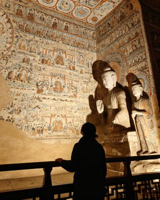 莫高窟の「姉妹窟」、1600年、43窟、5200㎡の壁画…