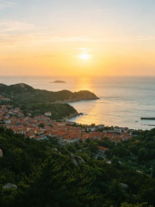 青島嶗山23℃の海辺の避暑地