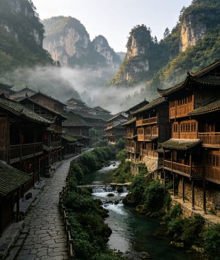 Explore Dehang Miao Village