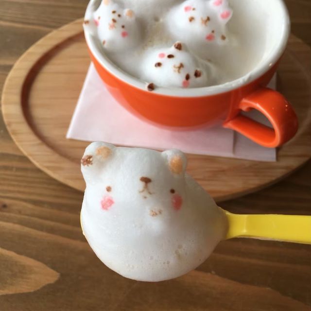 超インスタ映え！カフェ　チョコッティーの立体ラテアート