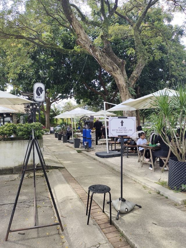 Open air cafe at Equestrian Park 