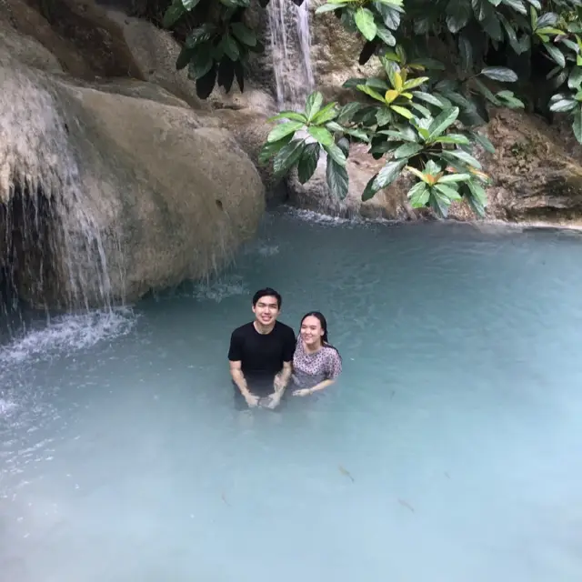 Spa day at Erawan fall 🐟😆