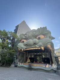 【大阪観光】大きな口の獅子殿が迫力満点の神社⛩