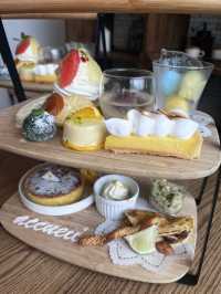 レモン🍋と柑橘のアフタヌーンティー！はちみつレモンパンケーキにアフタヌーンティーも