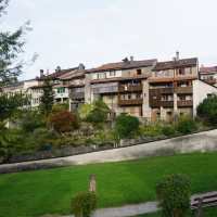 Visiting the town of Gruyeres