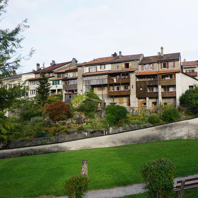 Visiting the town of Gruyeres